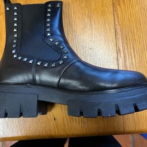 Ash leather studded Lenny boots size 10.